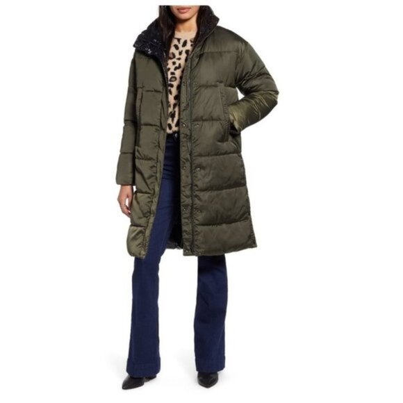 Halogen Reversible Puffer Coat - Picture 1 of 11
